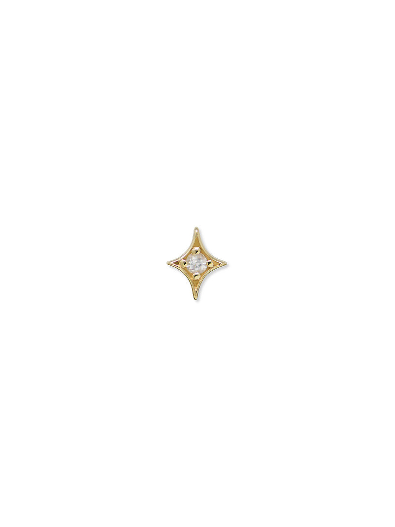 Jac+Jo Mini Gothic Diamond Single Stud