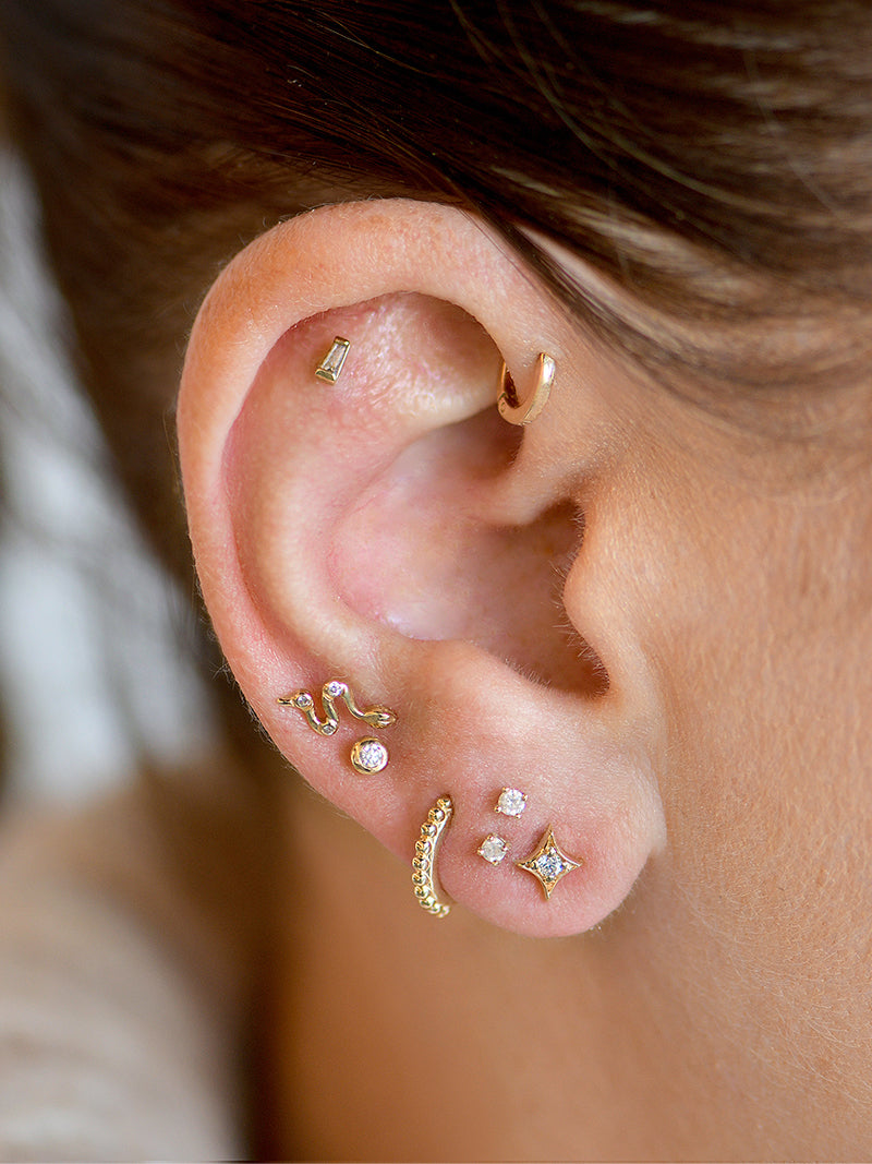 Jac+Jo Mini Gothic Diamond Single Stud