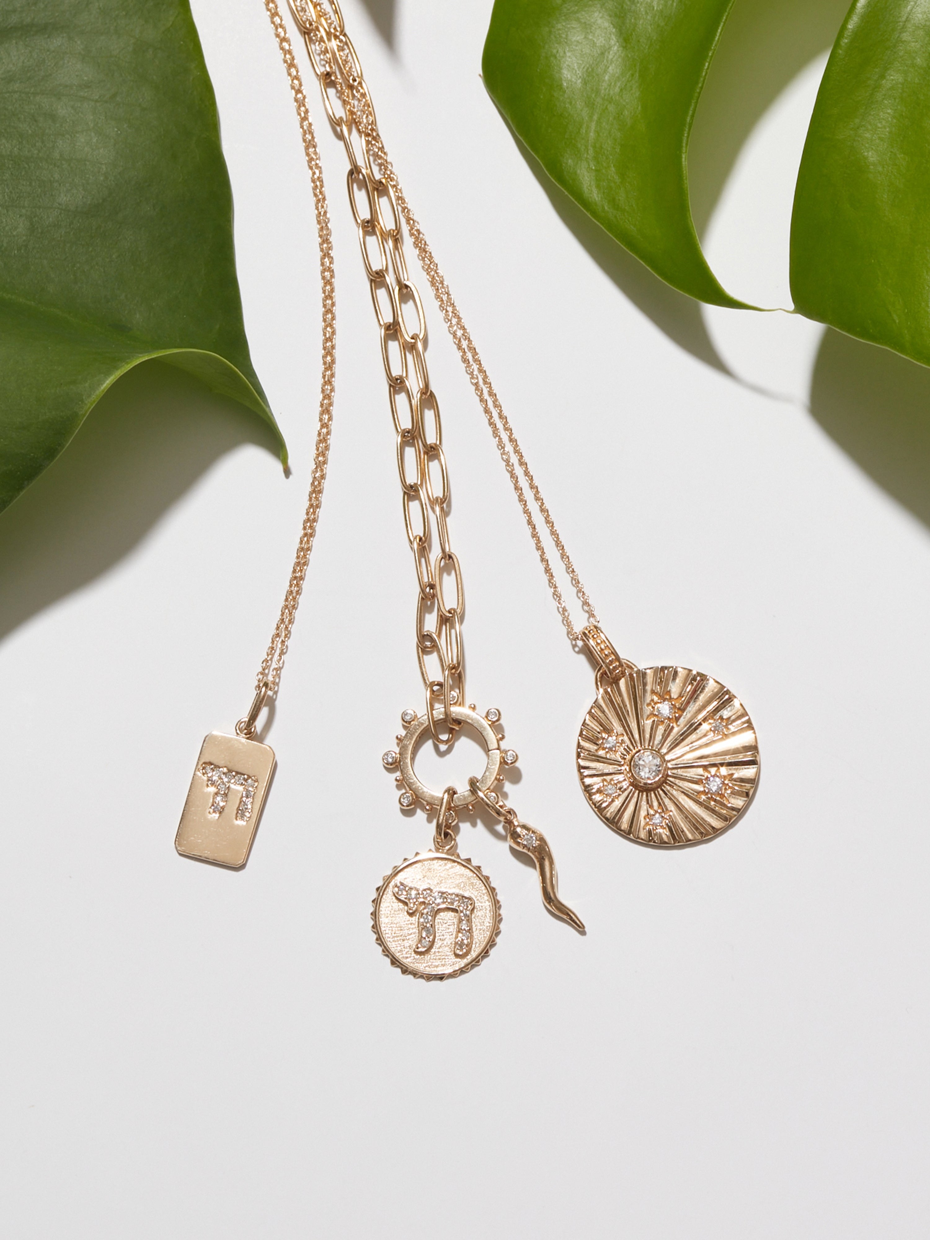 Charm Pendentif Chai Pavé Love Letter