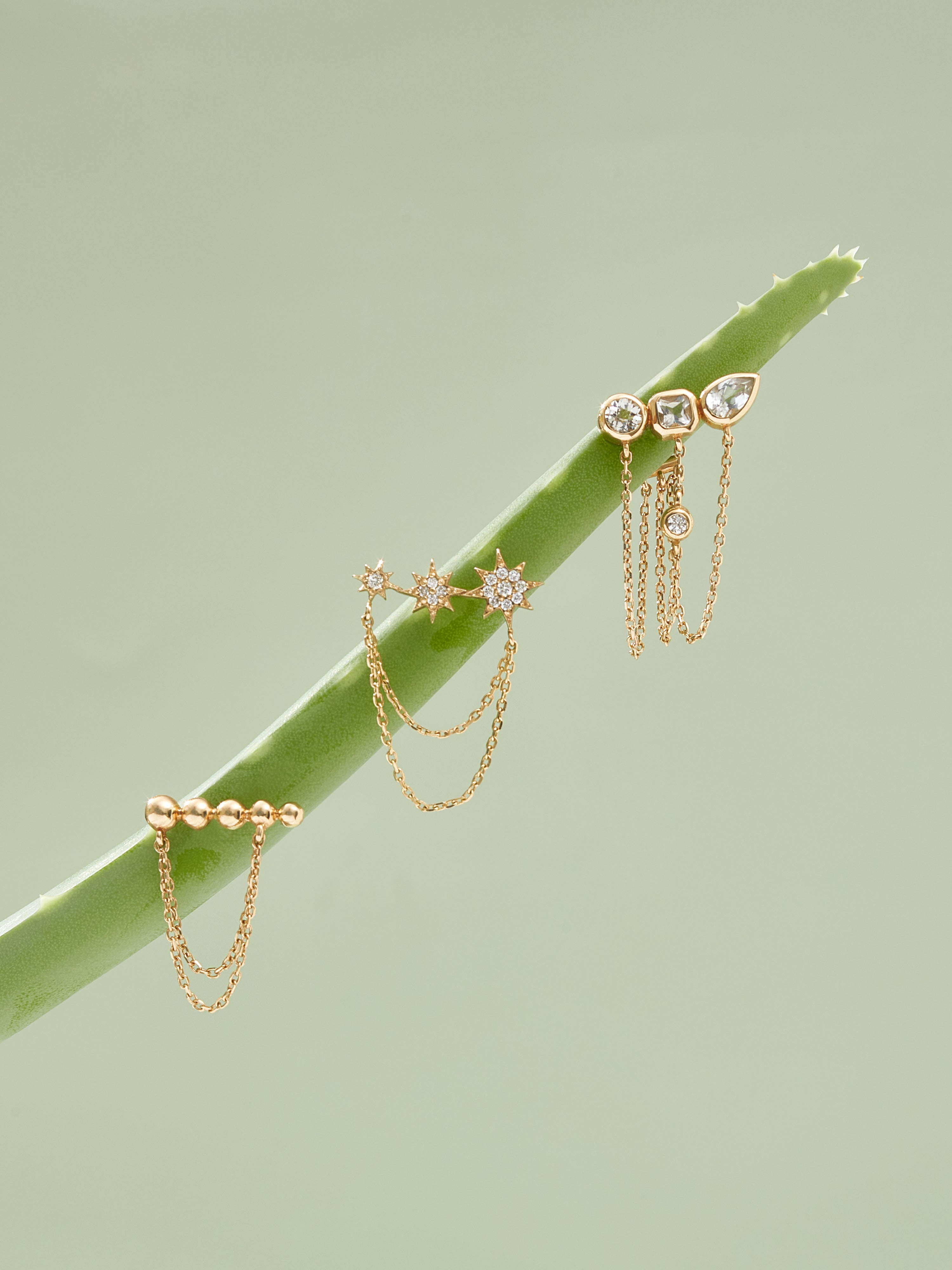 Cléo Jaeda Triple Chain Earring