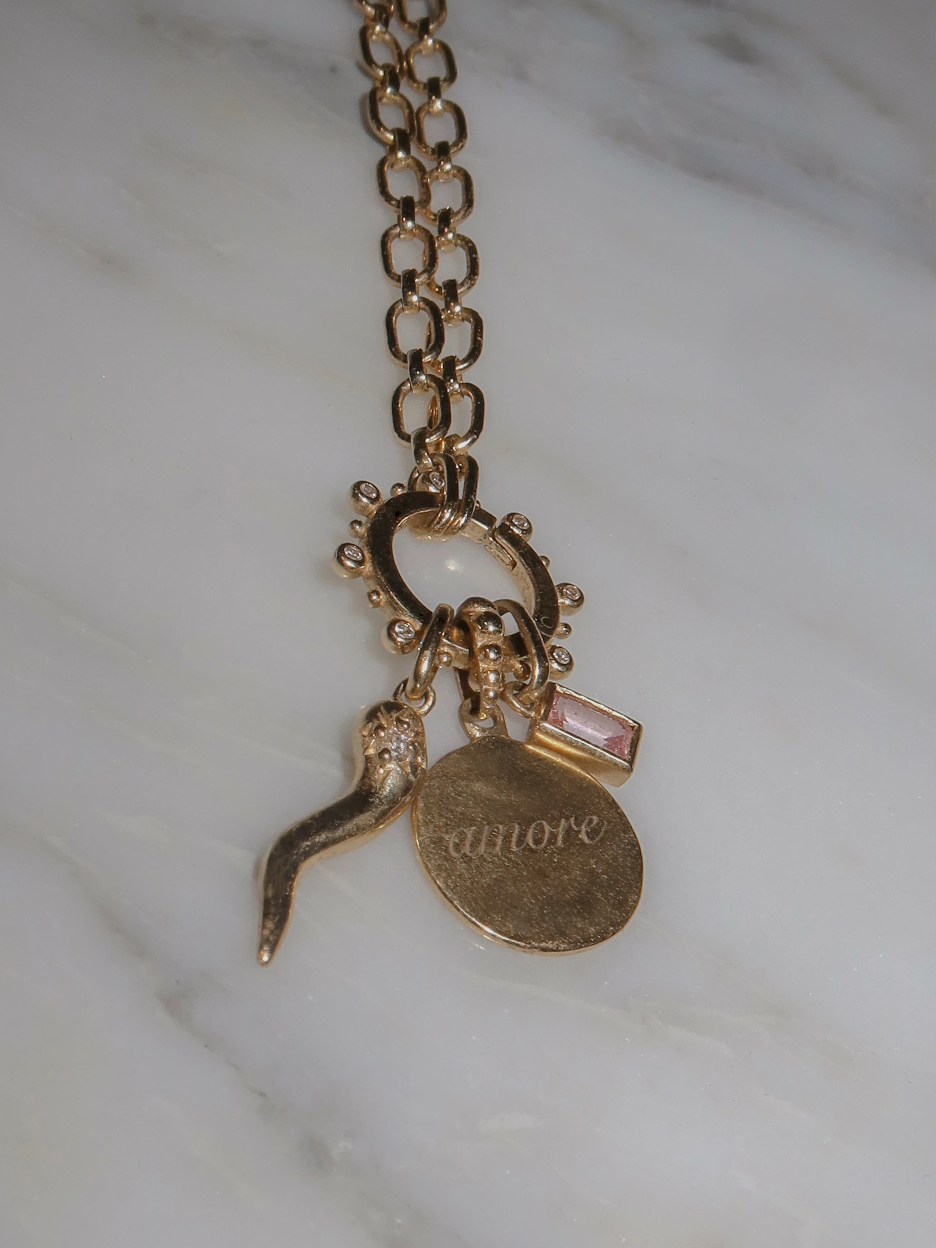 Grand breloque Cornicello Mel Soldera