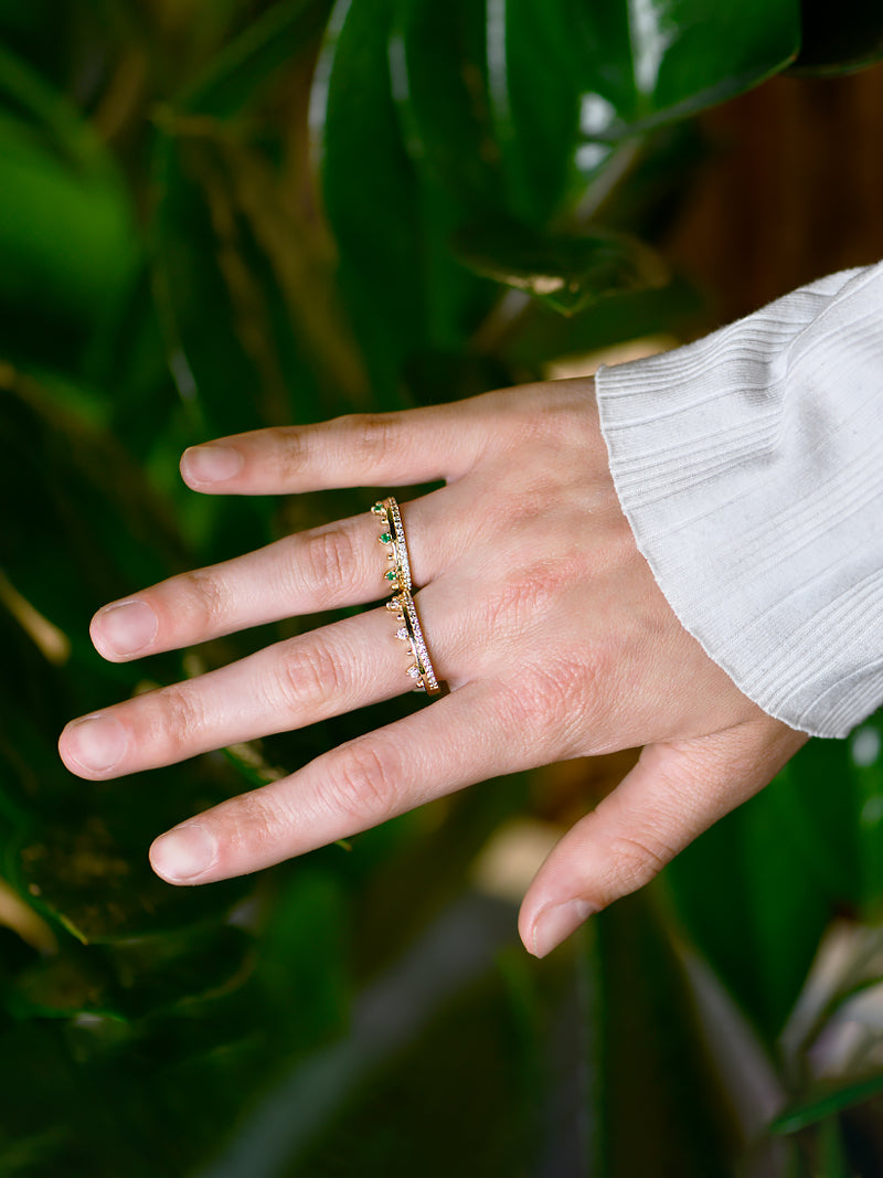 Cléo Pavé Crown Ring