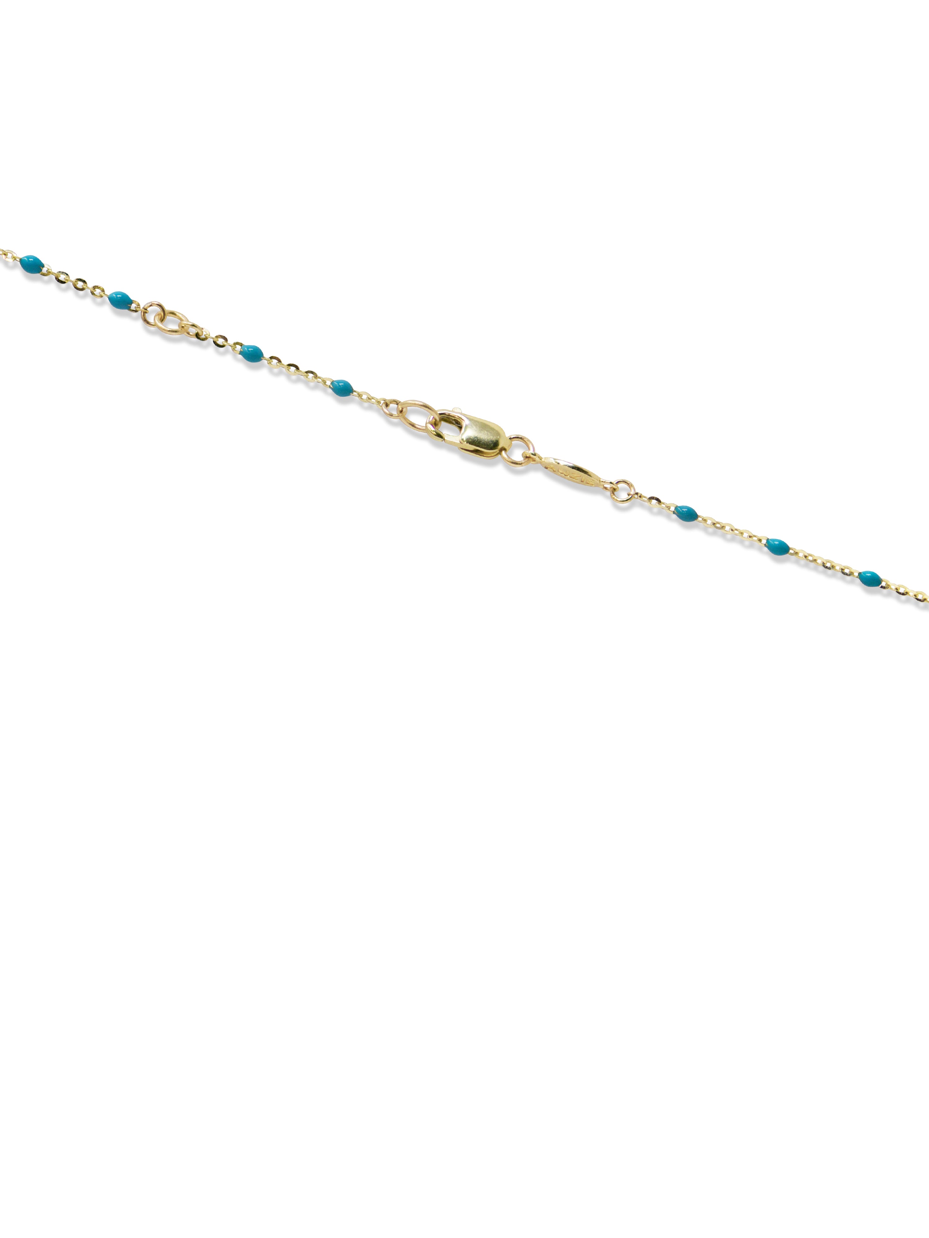 Bohème Beaded Enamel Chain Necklace