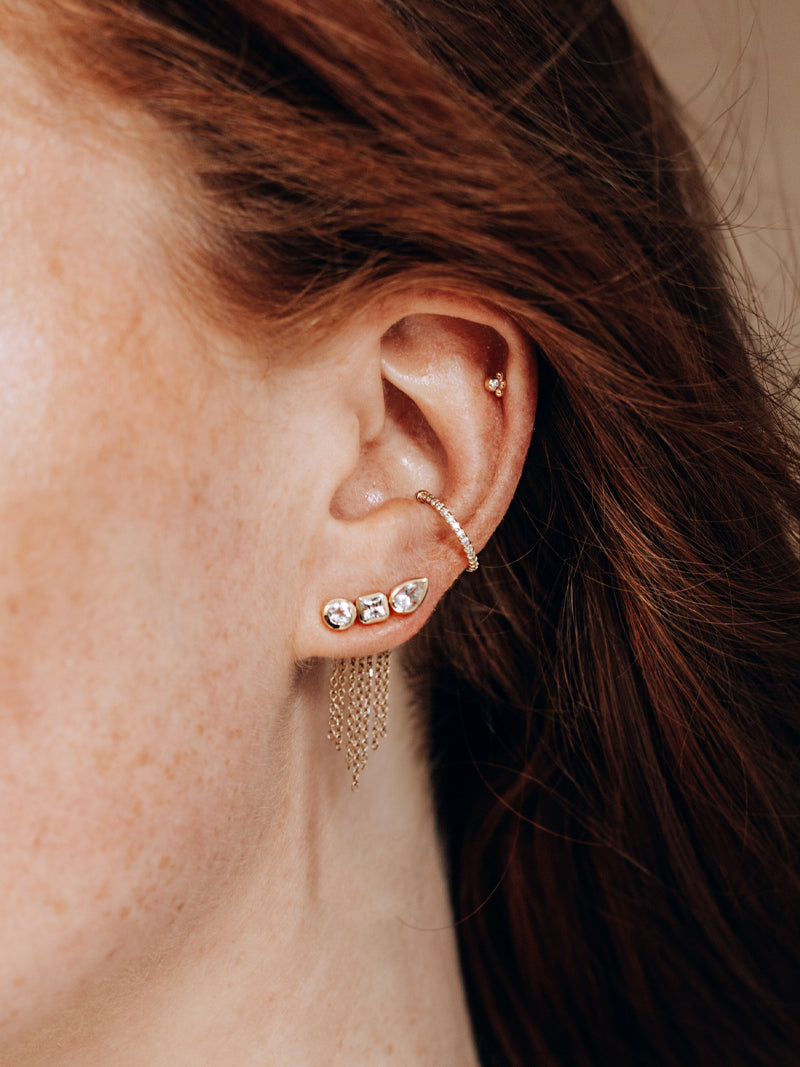 Cléo Jaeda Triple Crawler Fringe Earring