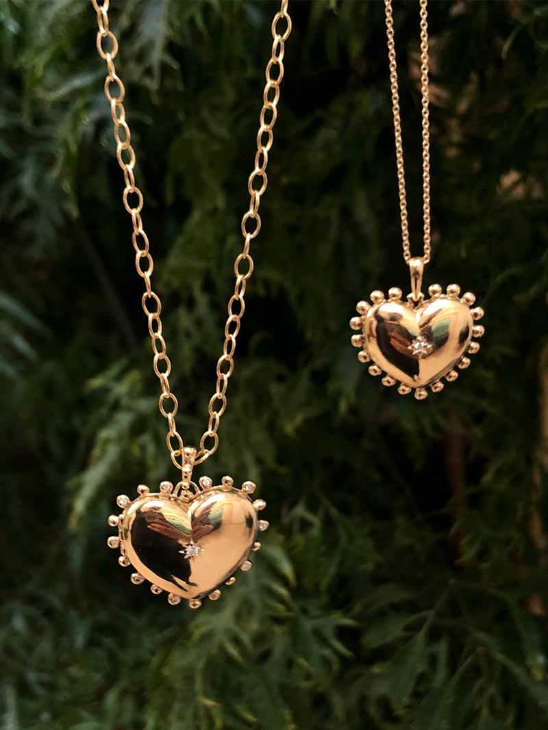 Dew Drop Heart Locket