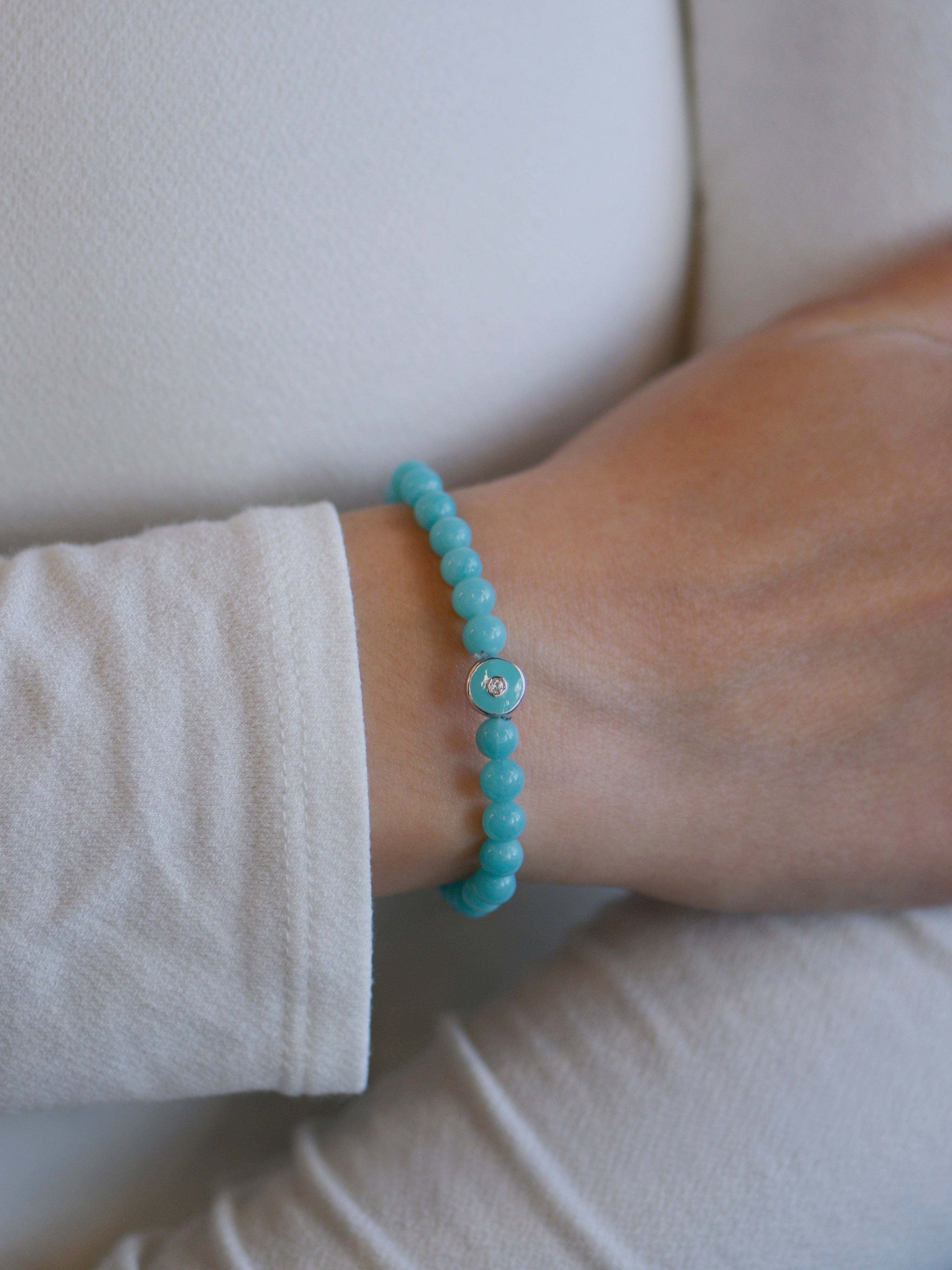 Jac+Jo Soul Amazonite Enamel Bracelet