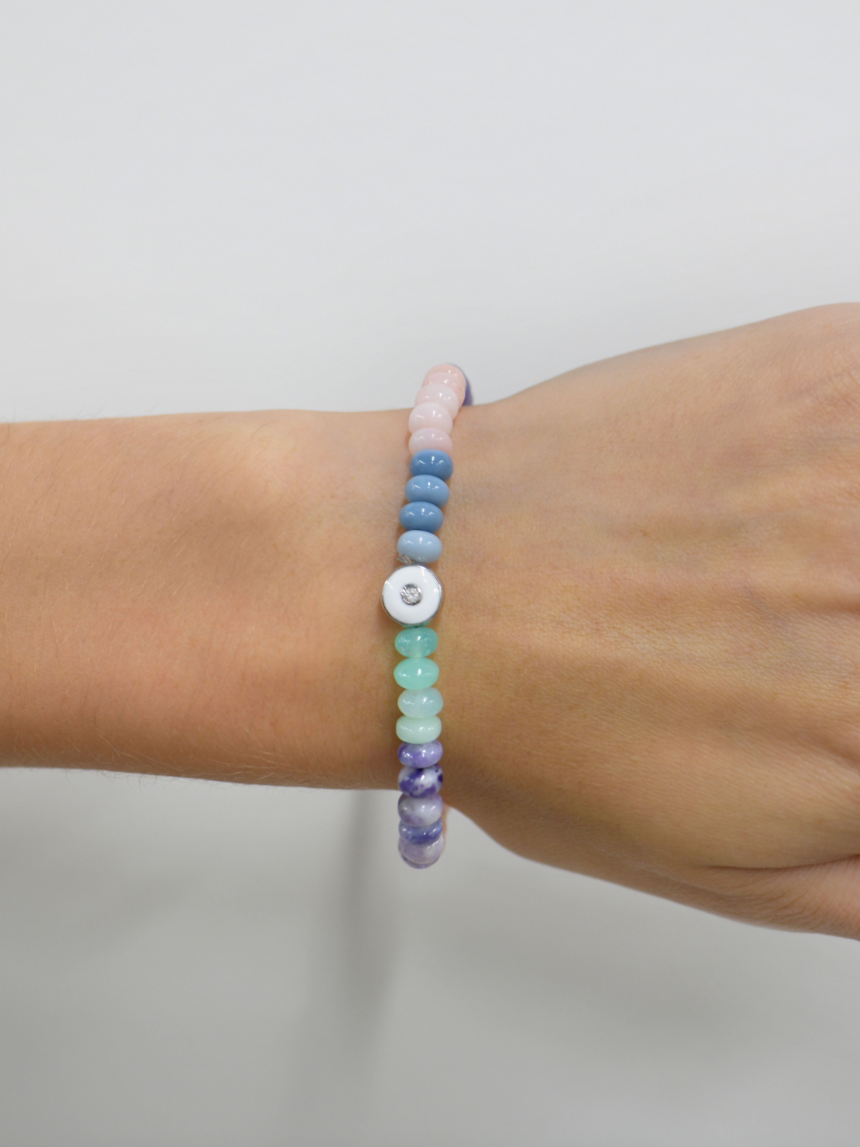 Jac + Jo Soul Pastel Opal Rondelle Bracelet