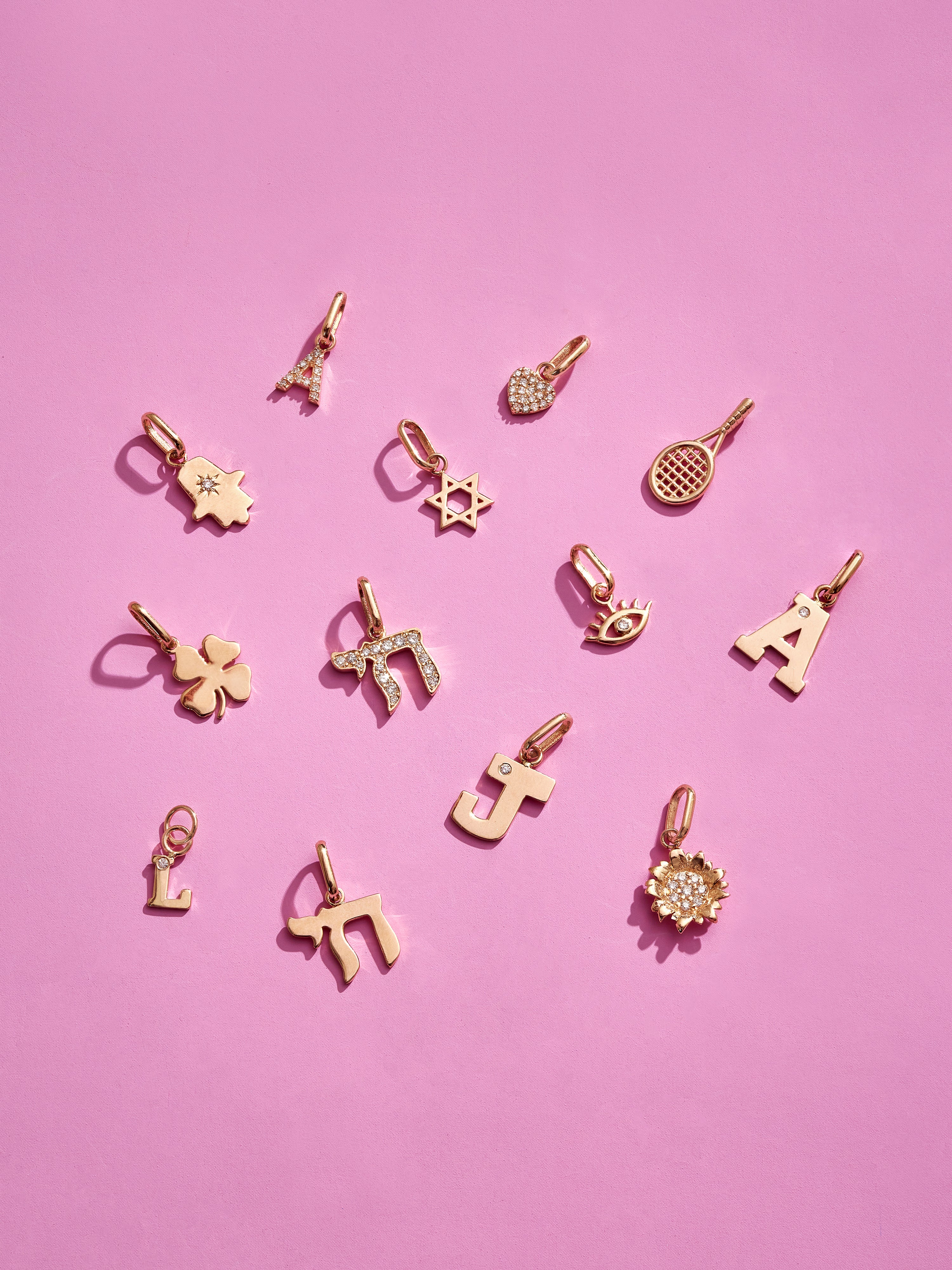 Hope Sunflower Pavé Pendant Charm