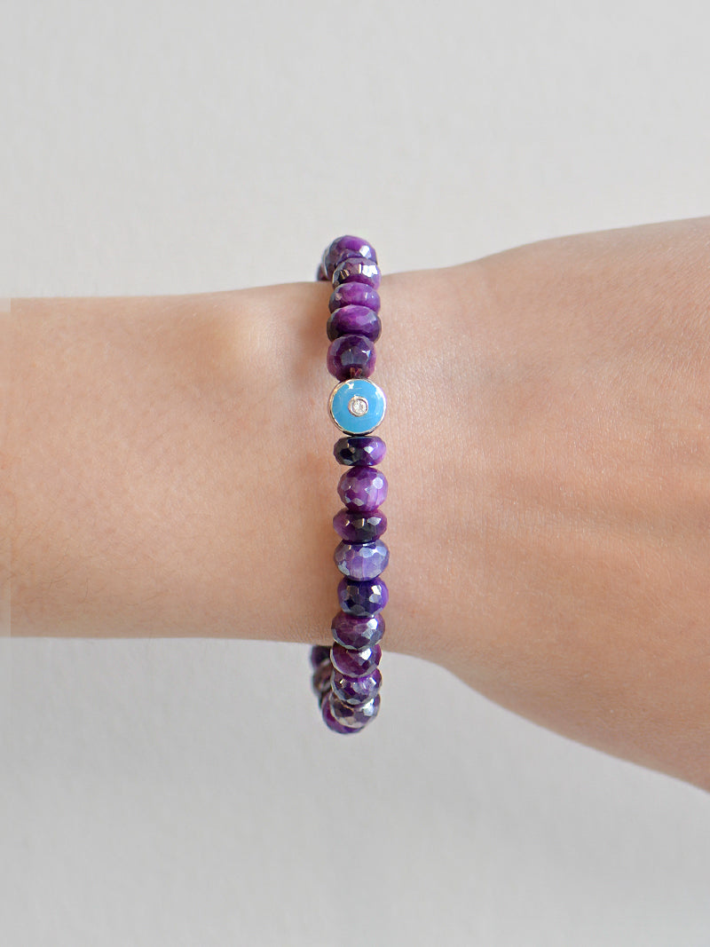 Jac + Jo Soul Mystic Moonstone Rondelle Bracelet