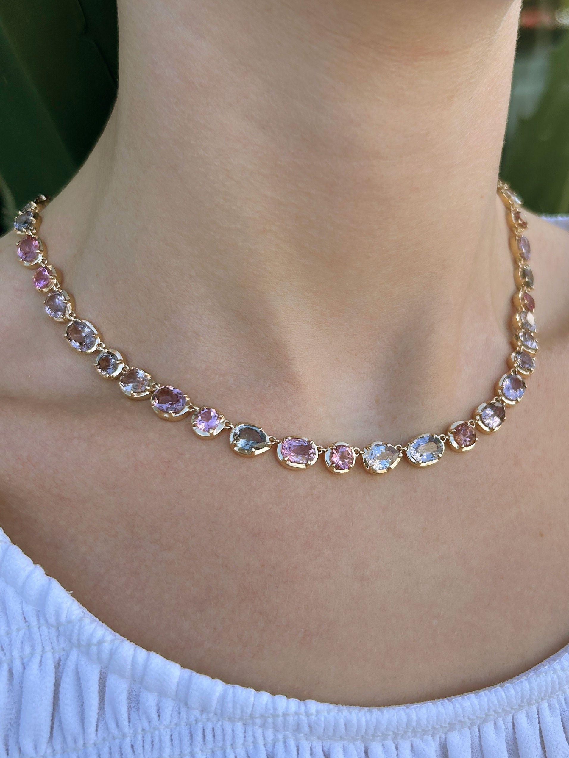 Mélia Spinel Tennis Necklace