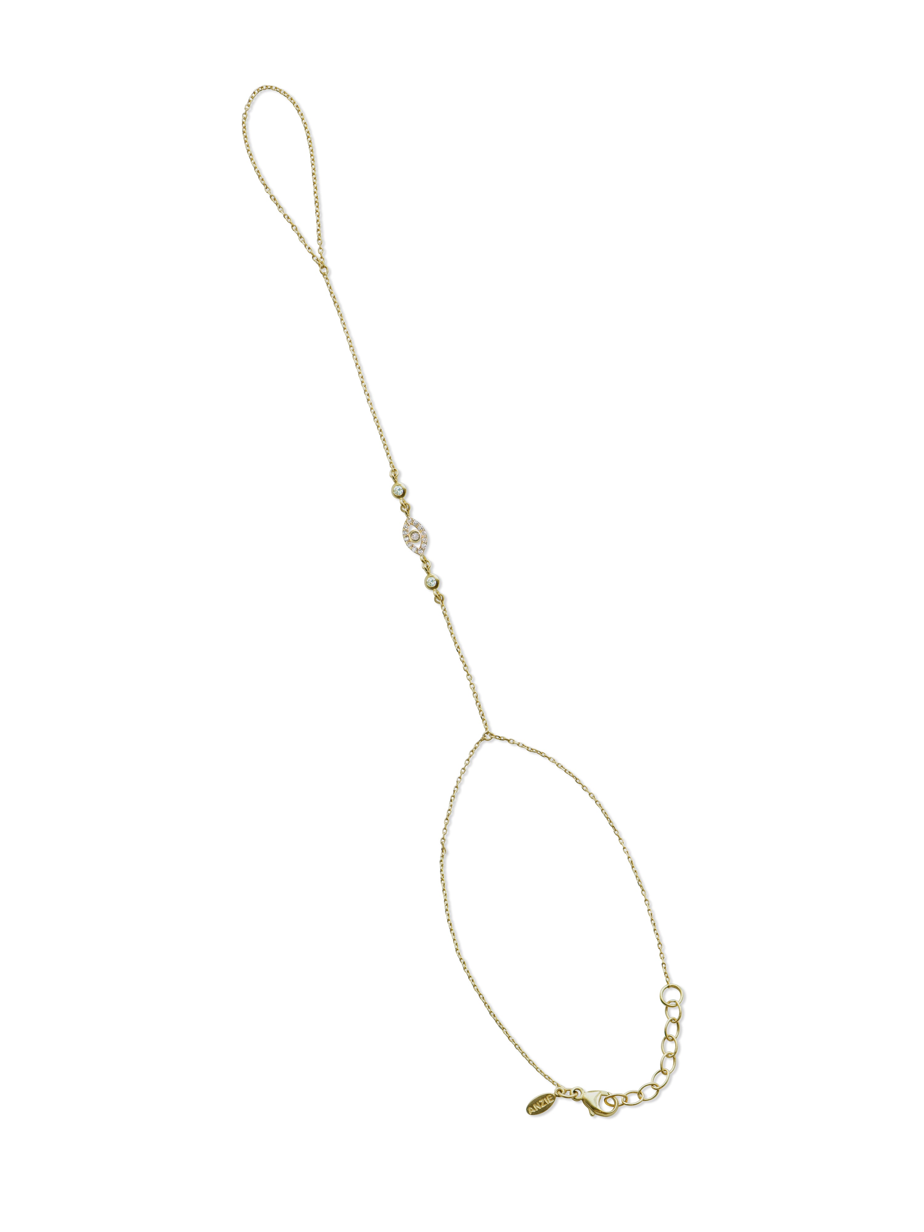 Classique Diamond Evil Eye Hand Chain