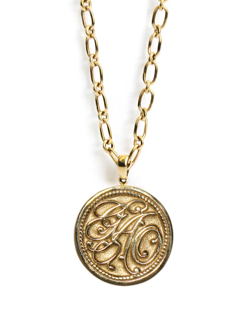 Custom Monogram Initial Medallion