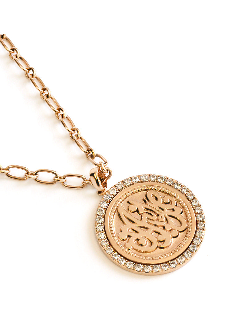 Diamond Monogram Medallion