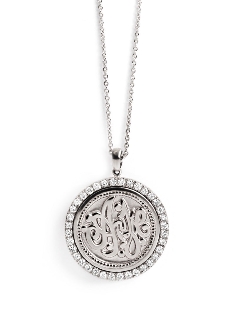 Diamond Monogram Medallion