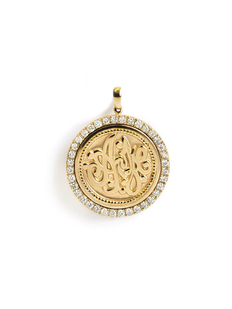 Diamond Monogram Medallion