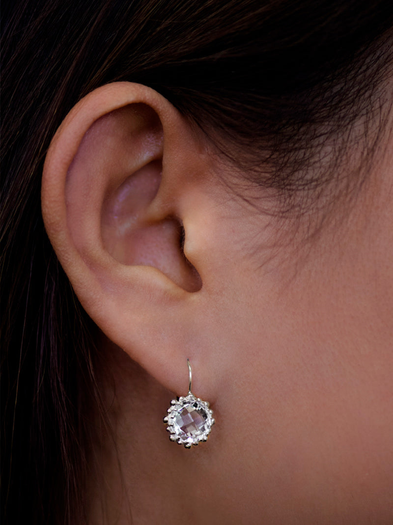 Dew Drop Snowflake Earrings