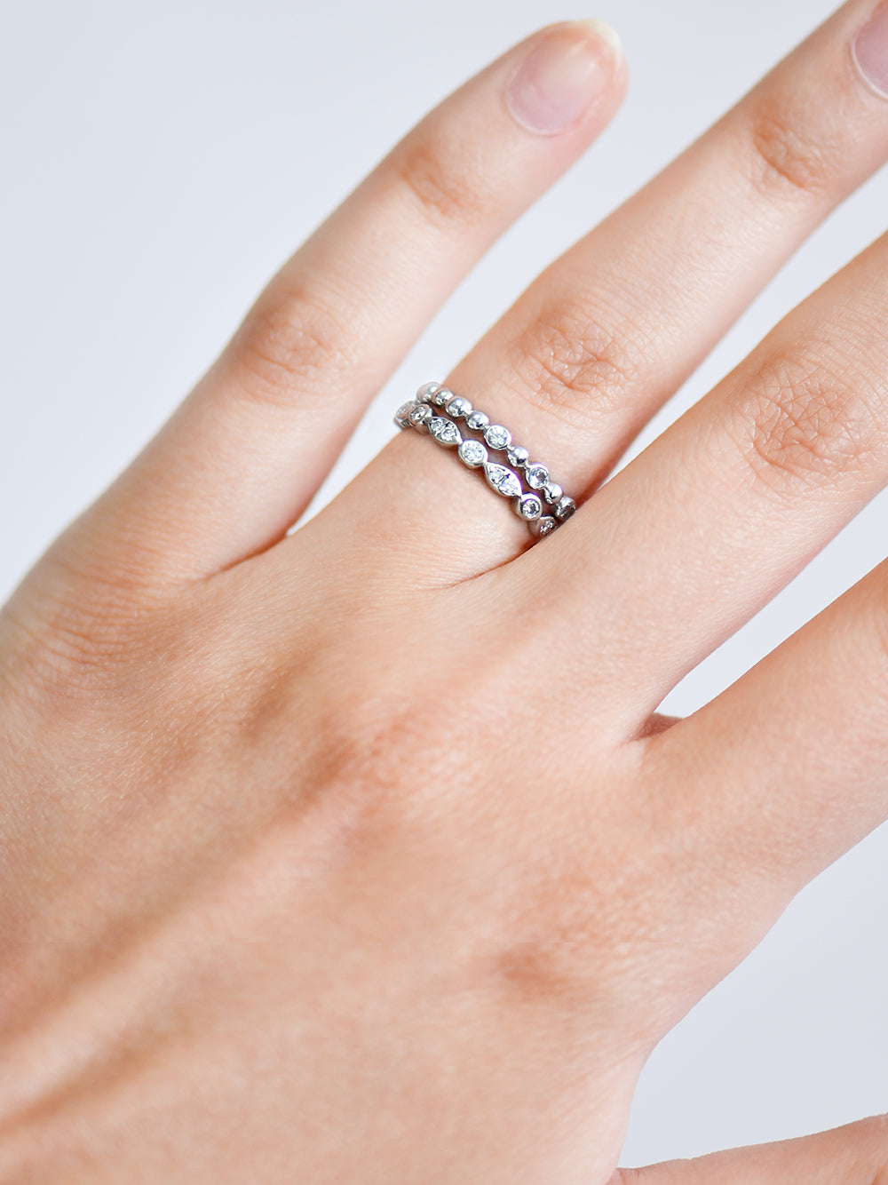 Bague Classique Facette Éternité