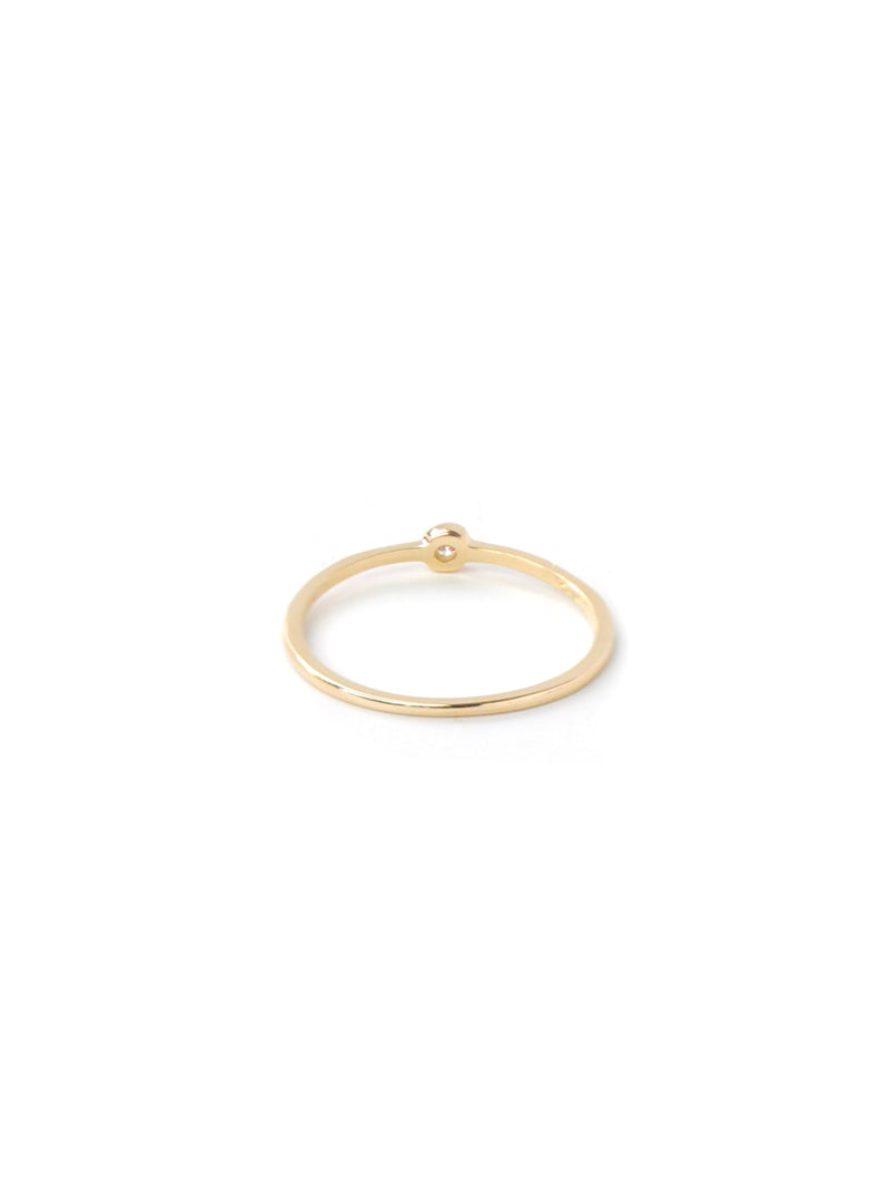 Cléo Round Diamond Stackable Ring