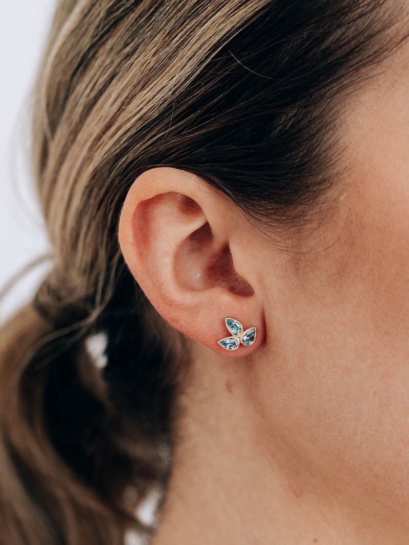 Bouquet Fleur de Lis Studs