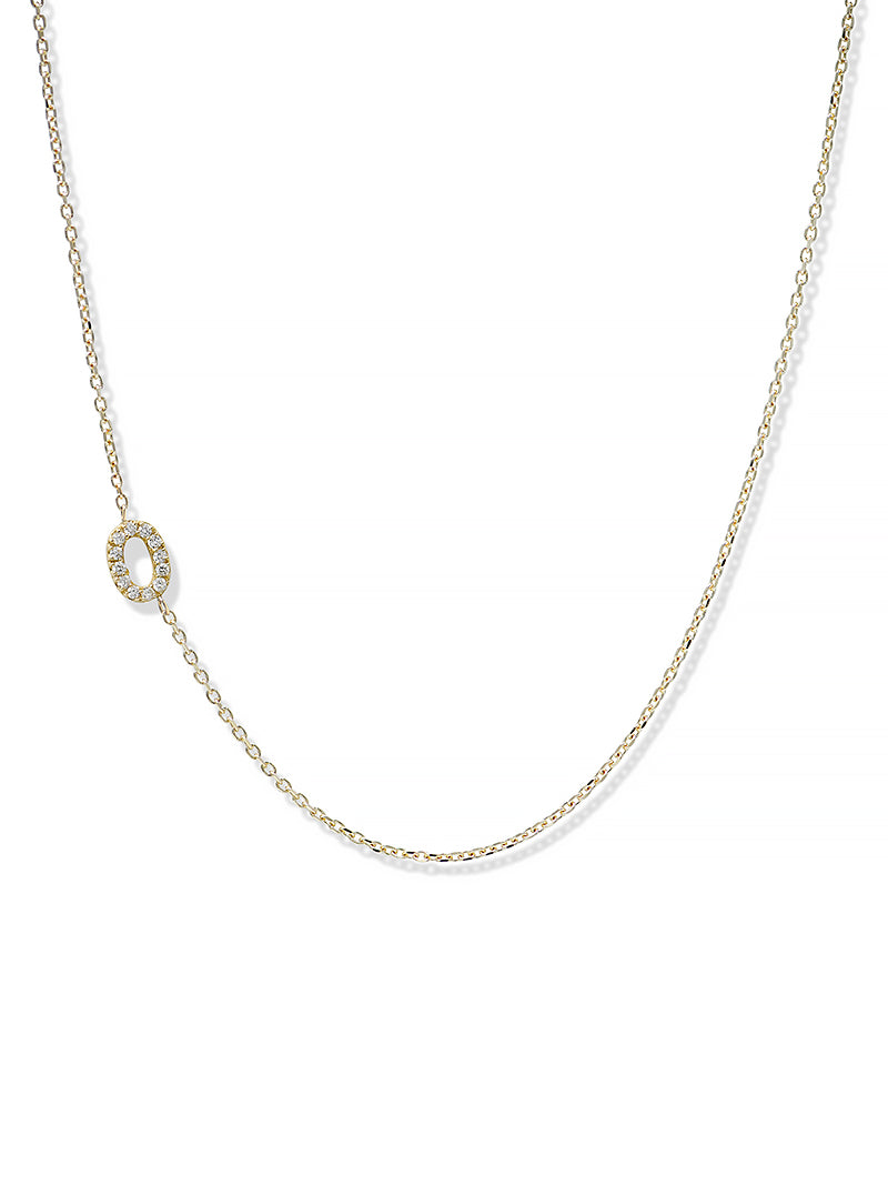 Love Letter Pavé Initial Necklace