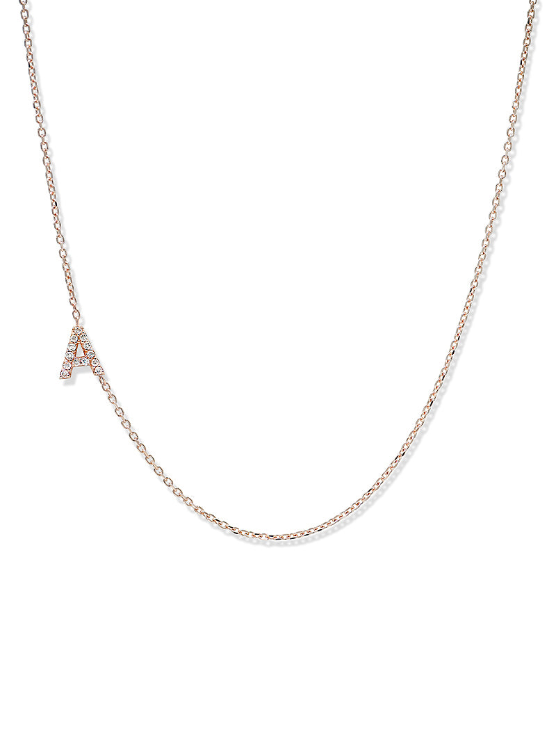 Love Letter Pavé Initial Necklace
