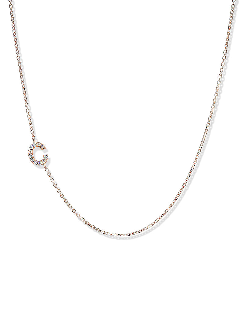Love Letter Pavé Initial Necklace