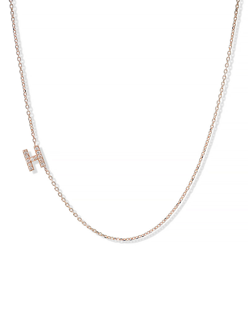 Love Letter Pavé Initial Necklace