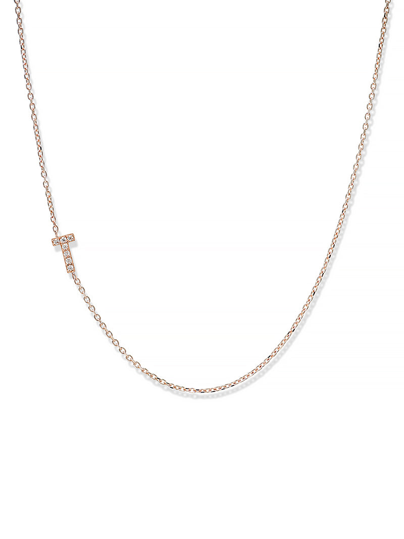 Love Letter Pavé Initial Necklace