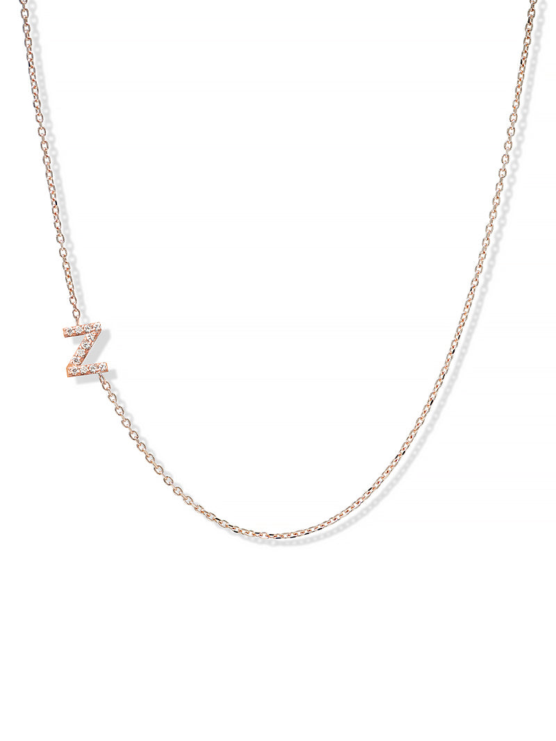 Love Letter Pavé Initial Necklace