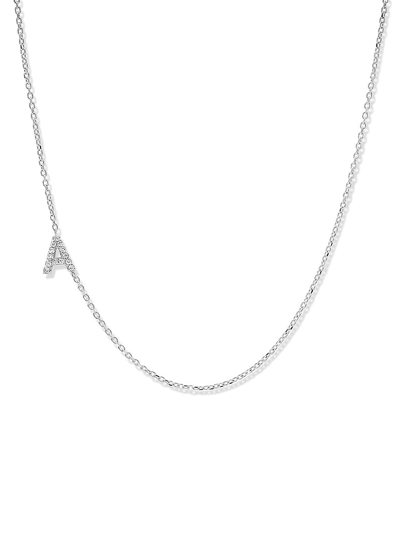 Love Letter Pavé Initial Necklace