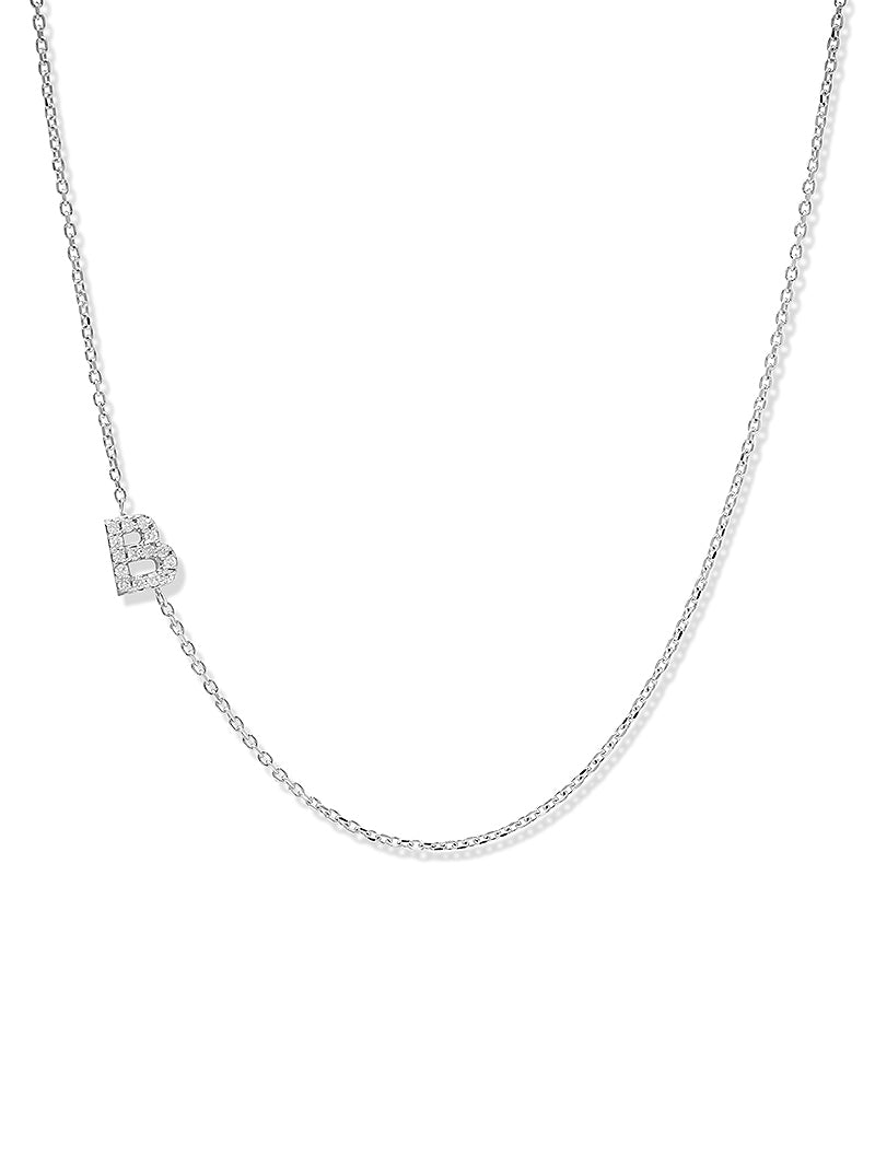 Love Letter Pavé Initial Necklace
