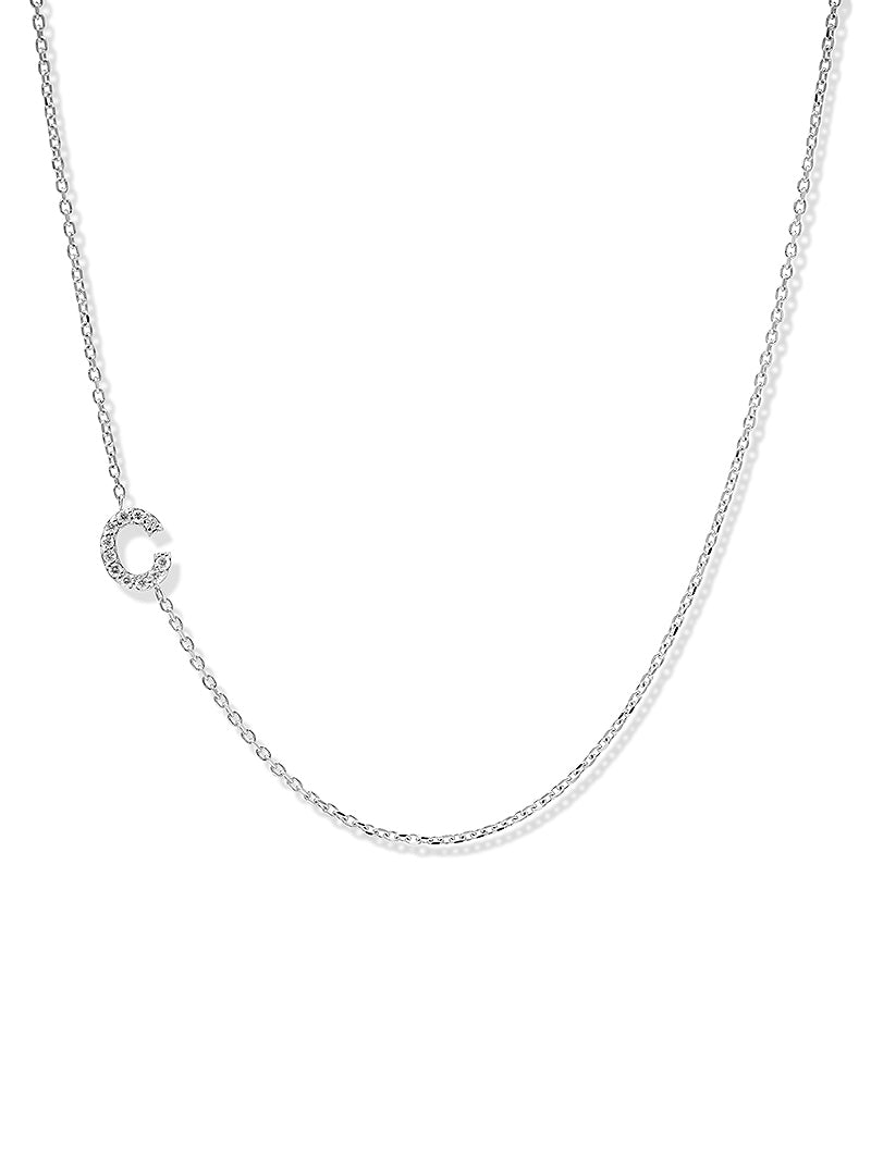 Love Letter Pavé Initial Necklace
