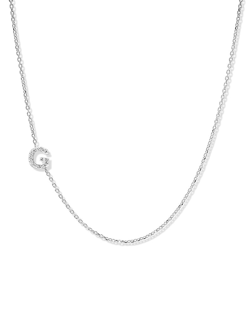 Love Letter Pavé Initial Necklace
