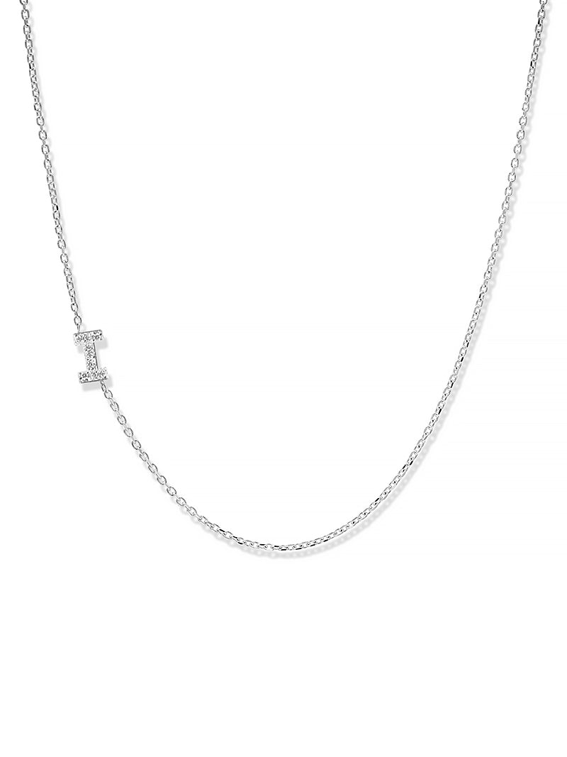 Love Letter Pavé Initial Necklace