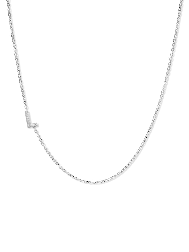 Love Letter Pavé Initial Necklace
