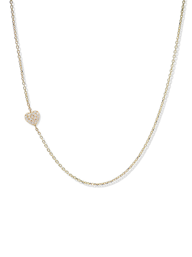 Love Letter Pavé Heart Necklace
