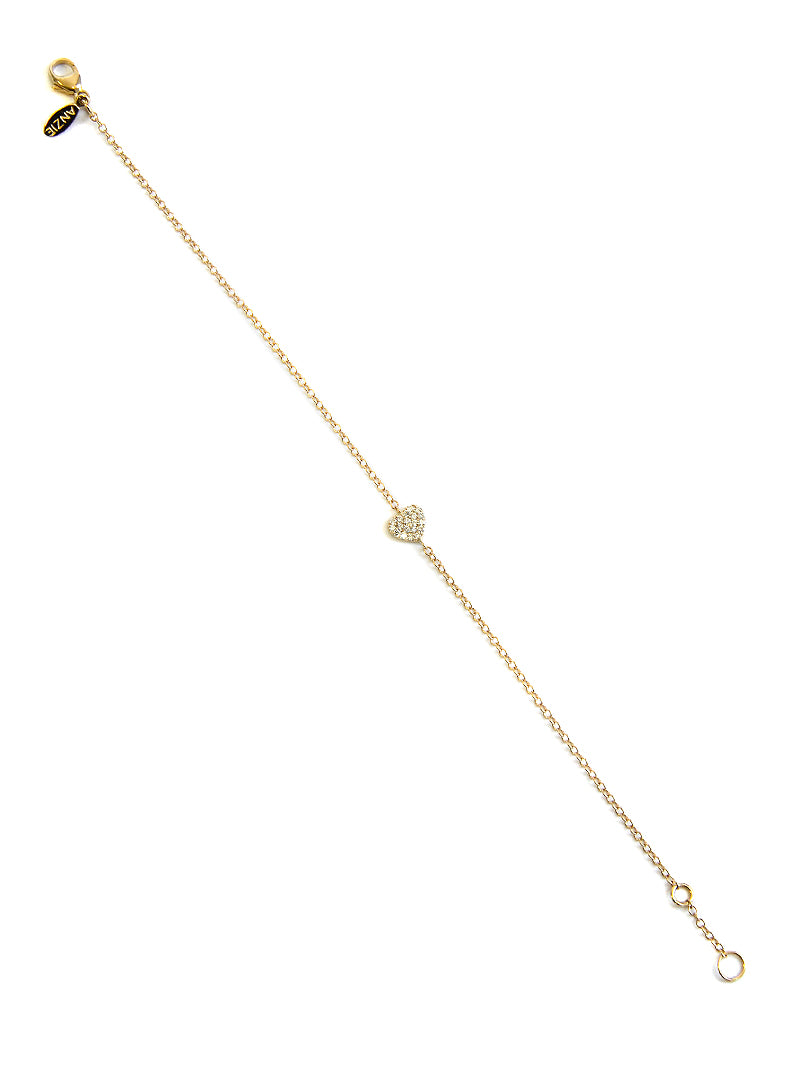 Love Letter Pavé Heart Bracelet