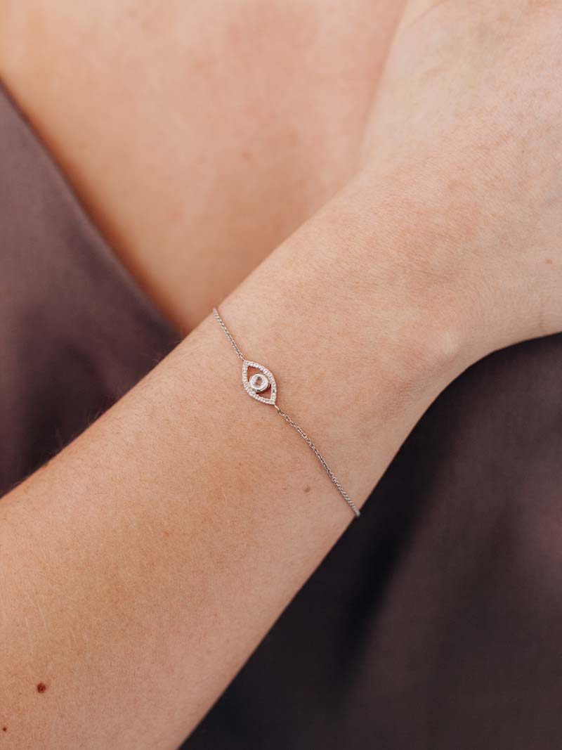 Classique Pavé Evil Eye Bracelet