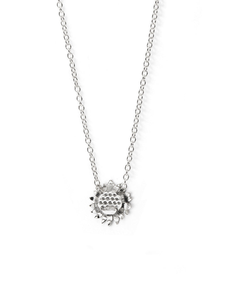 Hope Sunflower Pavé Necklace