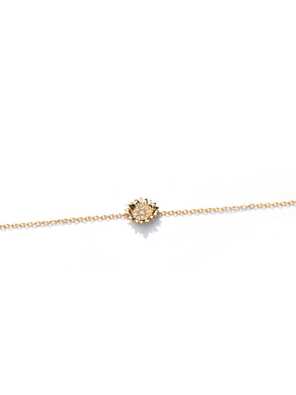 Pavé Hope Sunflower Bracelet