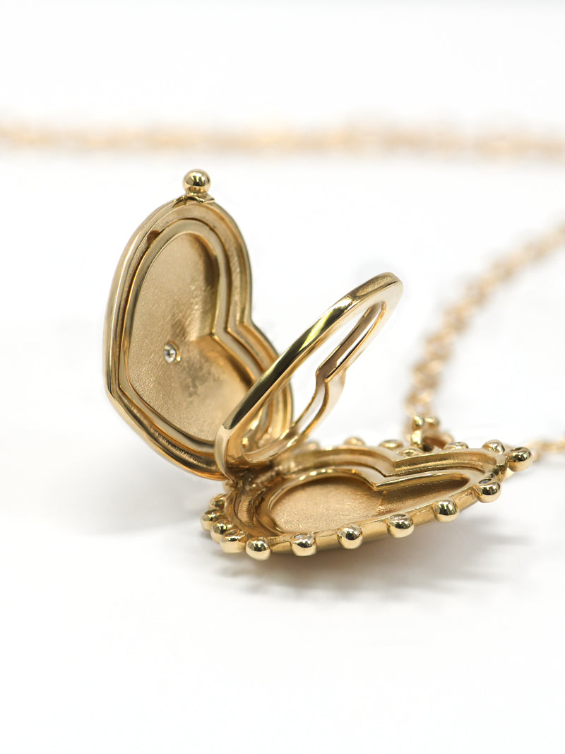 Dew Drop Large Heart Locket