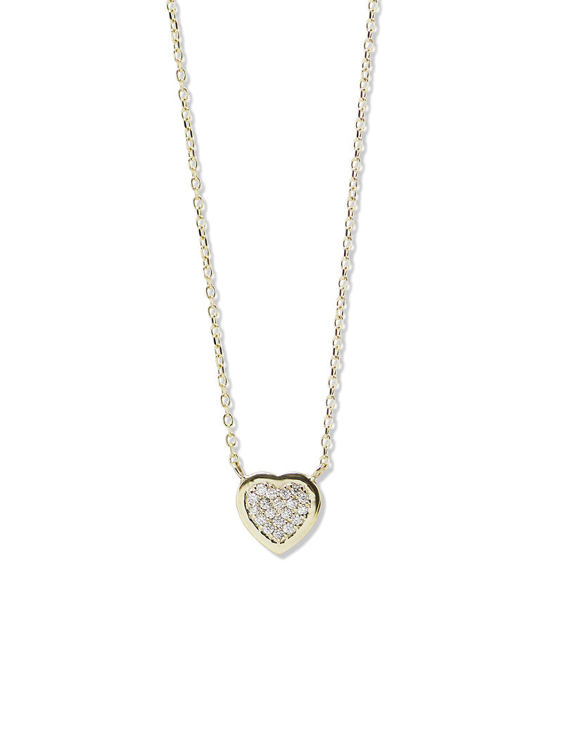 Classique Pave Heart Necklace