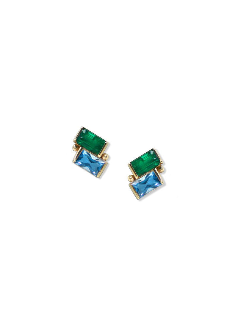 Cléo Deux Carré Studs