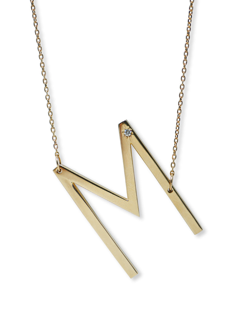 Love Letter Oversize Initial Necklace