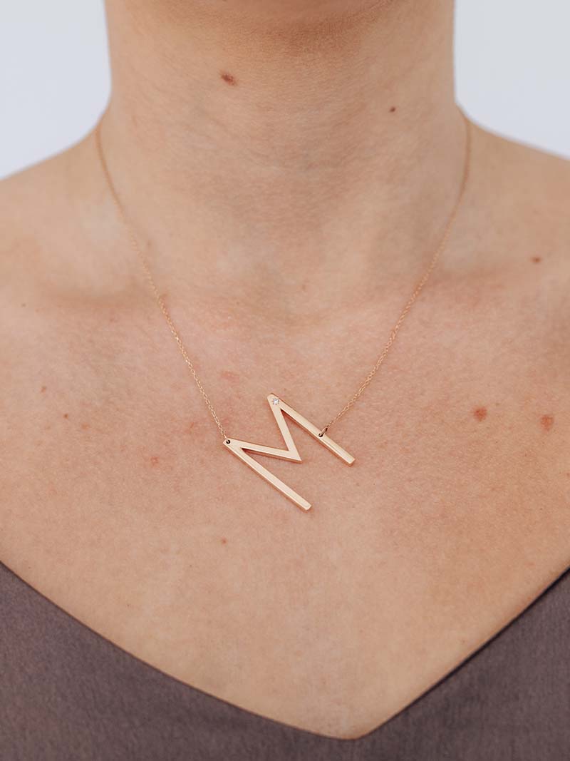 Love Letter Oversize Initial Necklace