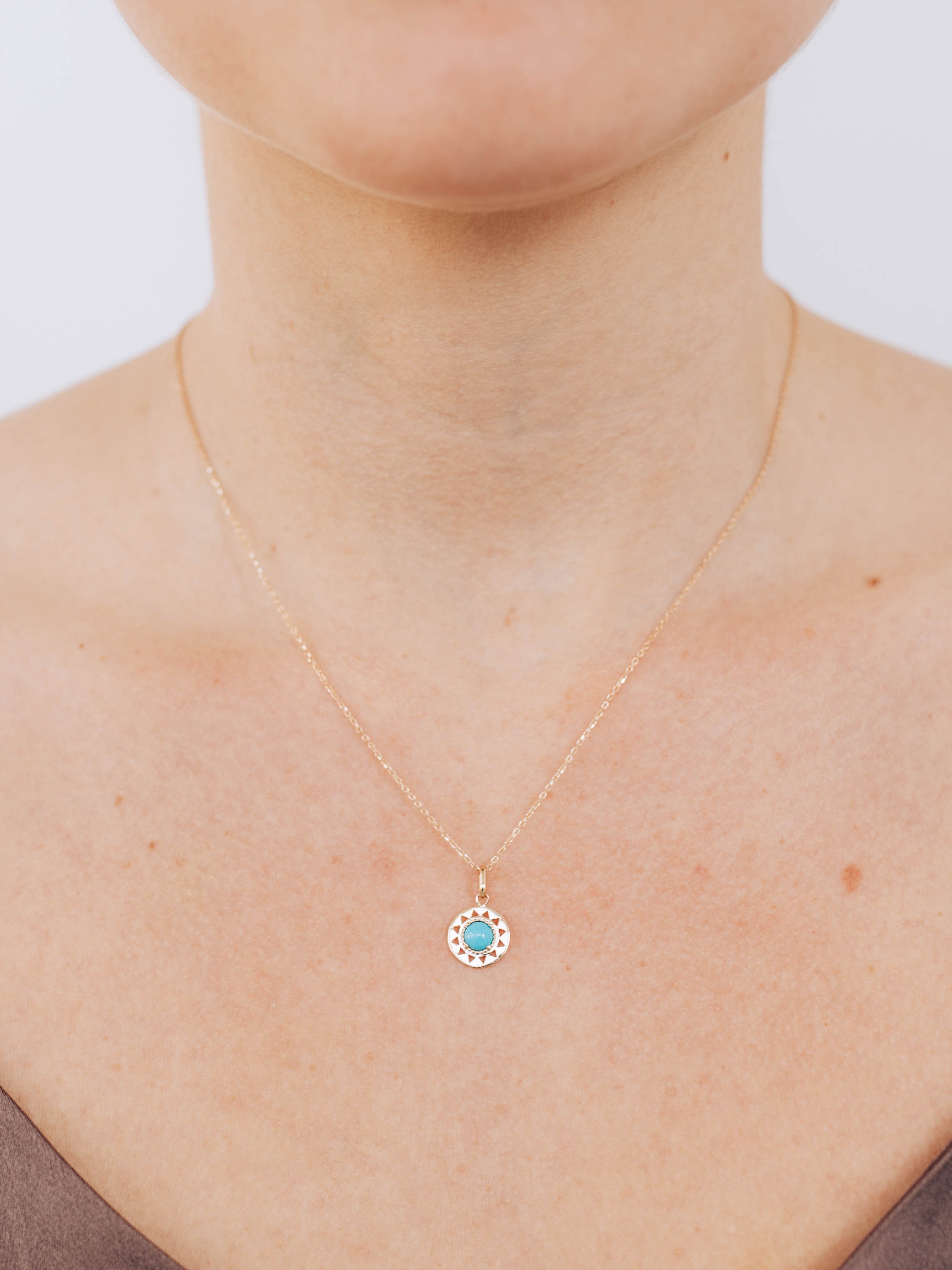 Breloque de disque maya Aztec