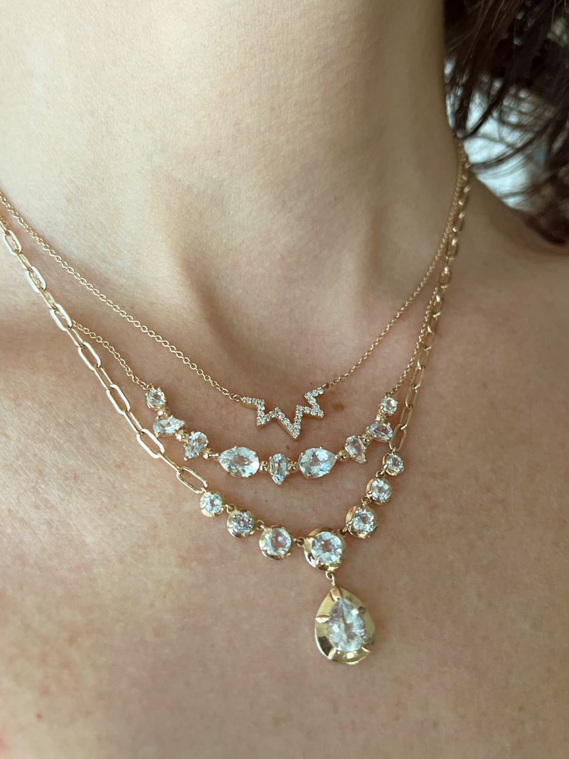 Mélia Gem Bar Necklace