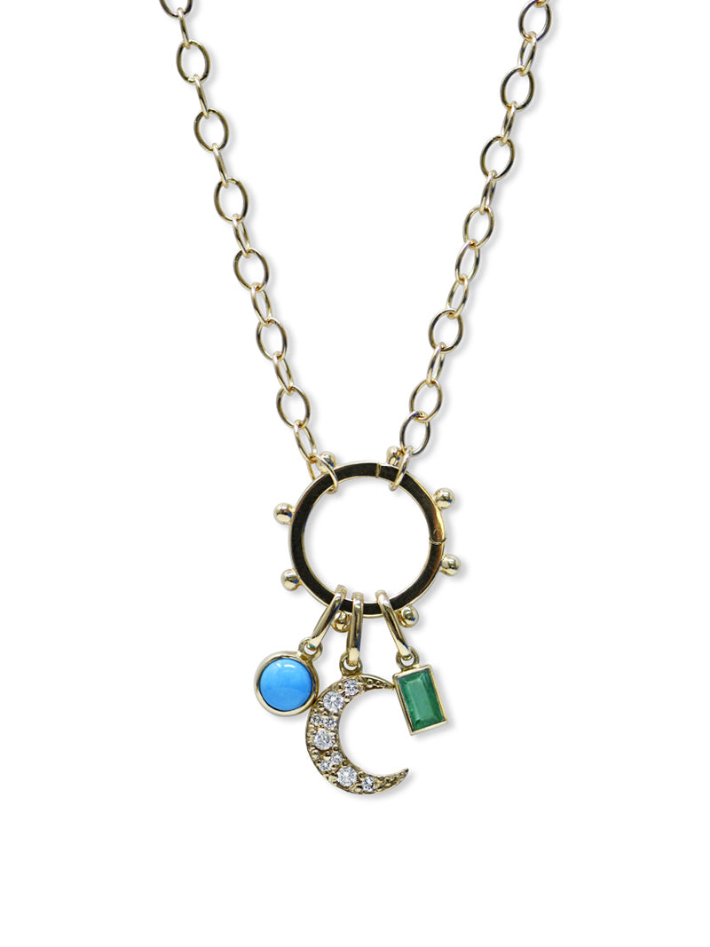 Marine Story Catcher with Turquoise and Emerald