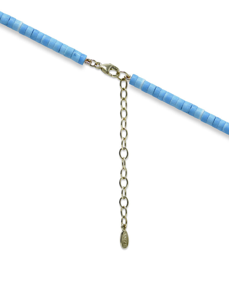 Bohème Sleeping Beauty Turquoise Heishi Necklace