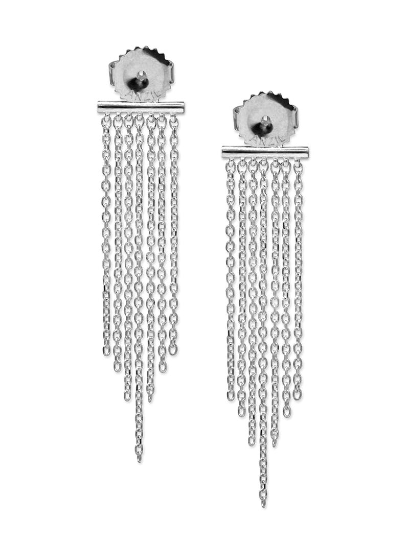 Cléo Long Fringe Earring Backing
